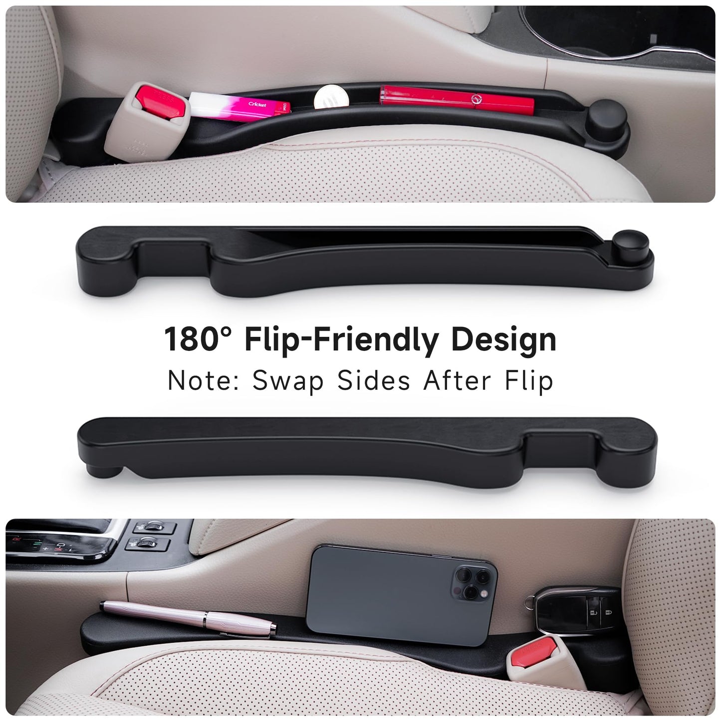 Givifive Car Seat Gap Filler Set of 2 – Universal Fit
