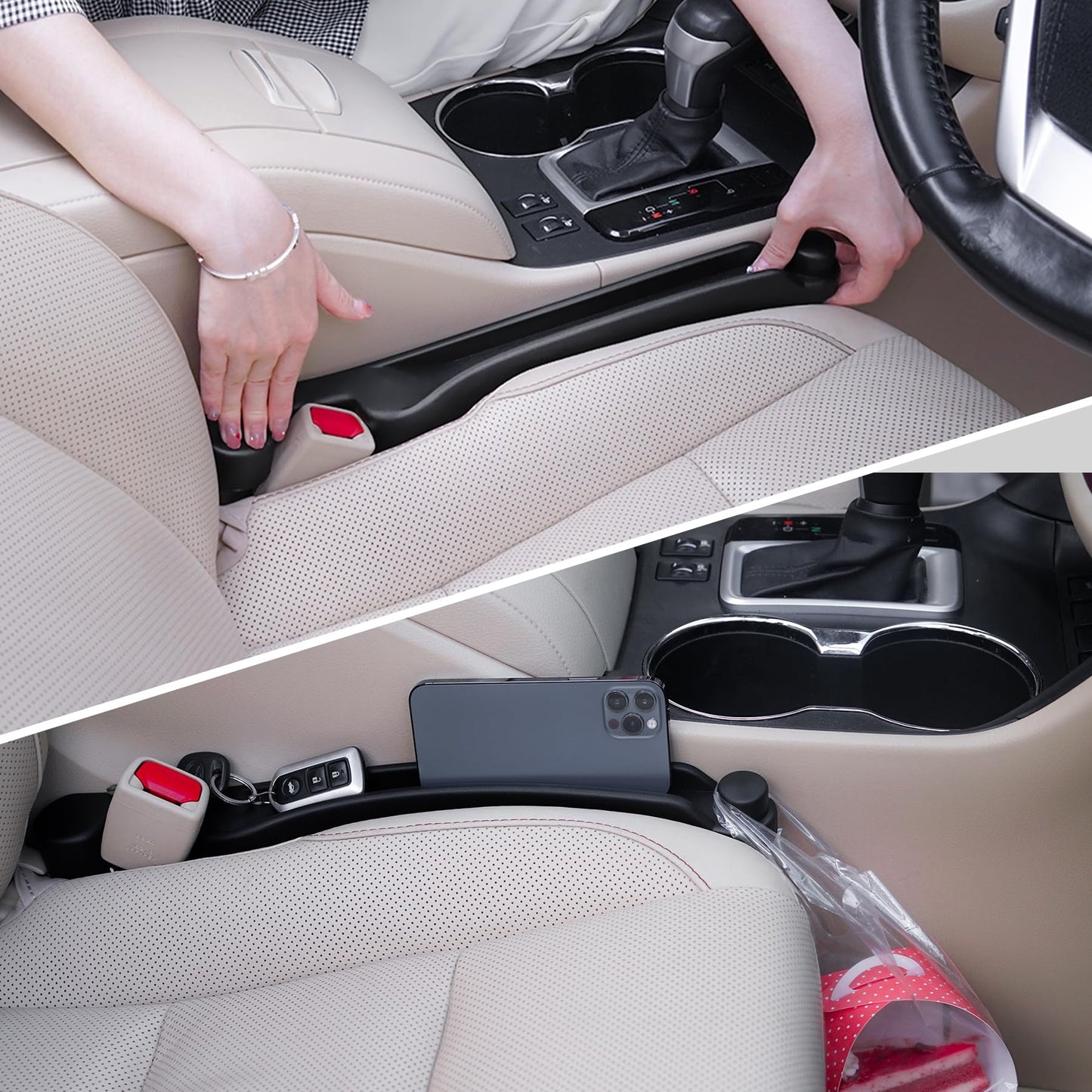 Givifive Car Seat Gap Filler Set of 2 – Universal Fit